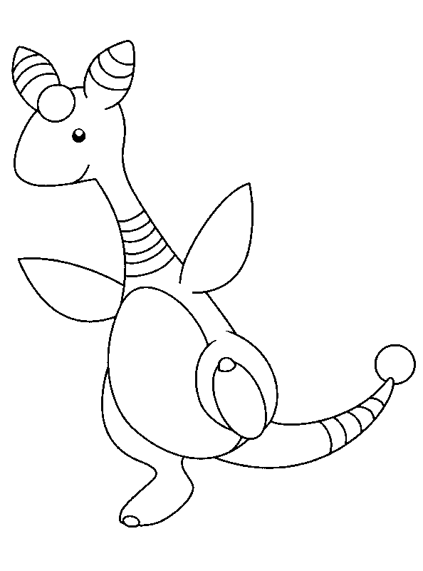 Plansa de colorat cu Pokemon 29 22